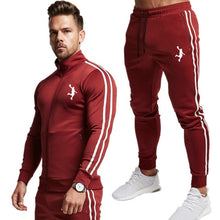 Load image into Gallery viewer, 2 Piece Men Hoodies+Pants Sport Suit Jordan Men Clothing Set Gym Sport wear Tracksuit Fitness Bodybuilding  Suit Jogger Men Set