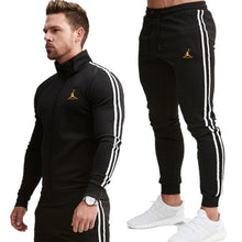 Load image into Gallery viewer, 2 Piece Men Hoodies+Pants Sport Suit Jordan Men Clothing Set Gym Sport wear Tracksuit Fitness Bodybuilding  Suit Jogger Men Set
