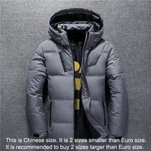 Load image into Gallery viewer, New Winter Jacket Men High Quality Fashion Casual Coat Hood Thick Warm Waterproof Down Jacket Male Winter Parkas Outerwear