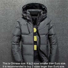 Load image into Gallery viewer, New Winter Jacket Men High Quality Fashion Casual Coat Hood Thick Warm Waterproof Down Jacket Male Winter Parkas Outerwear