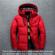 Load image into Gallery viewer, New Winter Jacket Men High Quality Fashion Casual Coat Hood Thick Warm Waterproof Down Jacket Male Winter Parkas Outerwear
